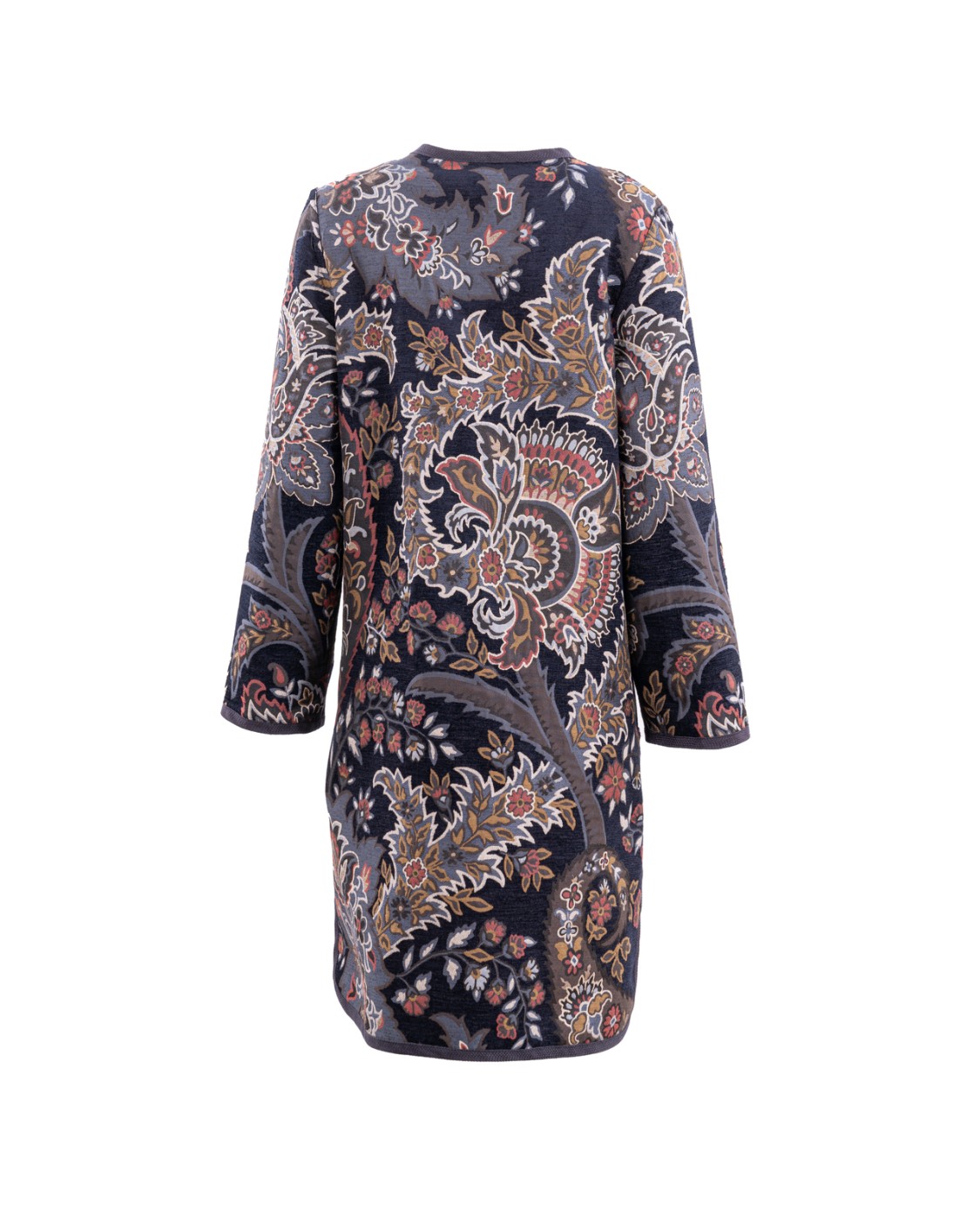 shop ETRO  Cappotto: Etro cappotto reversibilie in ciniglia jacquard.
Vestibilità regular.
Girocollo.
Chiusura monopetto con bottoni.
Tasche applicate.
Spacchi laterali.
Bottoni in corno.
Composizione: 39% cotone, 26% viscosa, 23% poliestere, 12% modal.
Made in Italy.. WRAA0040 99TJE81-S9883 number 5859985